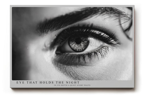 Paul Sinus Wandbild 120x80cm Künstlerische Schwarz Weiß Augen Fotografie Ausdrucksstarkes Blick Motiv Moderne Wanddekoration