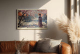 Paul Sinus Wandbild 120x80cm Kyoto Kirschblueten Landschaft Japan Kunstmotiv Spaziergang unter Sakura