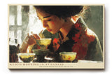 Paul Sinus Wandbild 120x80cm Kyoto Morning in Stillness Teezeremonie Portrait mit Teeschalen Kunst Poster für Wohnzimmer Küche