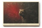 Paul Sinus Wandbild 120x80cm Leopard im roten Licht moderne Tierfotografie dramatisches Wildlife Kunstposter stilvolle