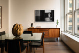 Paul Sinus Wandbild 120x80cm Leopard Schwarz Weiß Fotokunst Elegantes Tiermotiv Moderne Wanddekoration für Wohnzimmer Büro und Flur