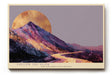 Paul Sinus Wandbild 120x80cm leuchtende Berglandschaft abstrakte Natur Kunst lila gold moderner Kunstdruck Landschaft Bild kreative