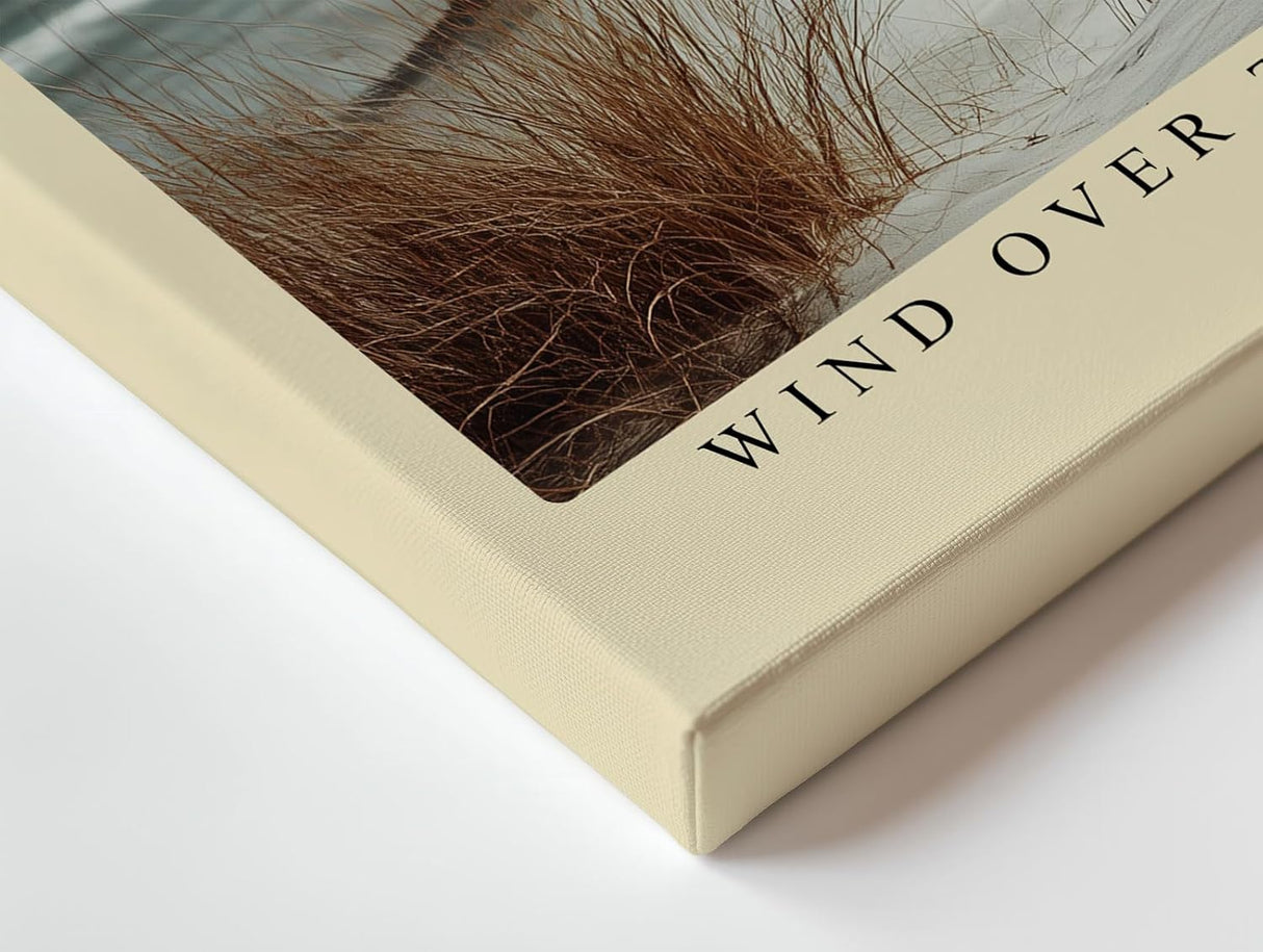 Paul Sinus Wandbild 120x80cm Leuchtturm Duenen Meer Landschaft Fotokunst modern beige Natur Kunstdruck grosses Kunstbild maritime Wanddekoration fuer Wohnzimmer Büro Flur