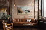Paul Sinus Wandbild 120x80cm Leuchtturm Duenen Meer moderne Kuestenlandschaft Naturfotografie grosses Landschaftsbild stilvolle Wanddekoration fuer Wohnzimmer Büro