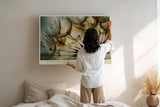 Paul Sinus Wandbild 120x80cm Loewenzahn Makrofotografie Samen Natur Kunstmotiv mit sanften Farben stilvolle Wanddekoration fuer Wohnzimmer Flur