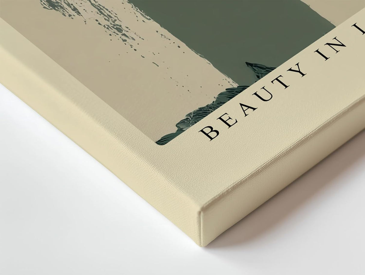 Paul Sinus Wandbild 120x80cm Loewenzahn Pusteblume moderne Naturillustration botanische Kunst beige gruene Wanddekoration fuer Wohnzimmer Büro