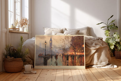 Paul Sinus Wandbild London The City of Time – Impressionistische Stadtszene voller Licht, Leben und Geschichte