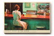 Paul Sinus Wandbild Lonely Night at the Diner – Zeitlose Retro-Kunst mit nostalgischer Atmosphäre für stilvolle Räume