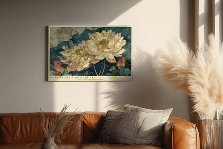 Paul Sinus Wandbild 120x80cm Lotusblumen Teich Asiatische Naturkunst Elegante Botanische Komposition