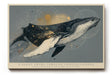 Paul Sinus Wandbild 120x80cm Majestaetischer Wal mit kosmischen Elementen moderne maritime Kunst