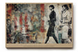 Paul Sinus Wandbild 120x80cm Manhattan Collage Moderne Stadt Kunstmotiv Business Frauen urbane Illustration