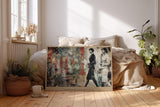 Paul Sinus Wandbild 120x80cm Manhattan Collage Moderne Stadt Kunstmotiv Business Frauen urbane Illustration