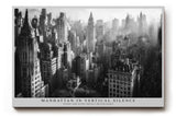 Paul Sinus Wandbild 120x80cm Manhattan Skyline Schwarz Weiss Stadt Architektur Fotokunst