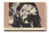 Paul Sinus Wandbild 120x80cm Mann Mit Blume Portrait Collage LeinWandbild 120x80cm Moderne Kunst Wanddekoration