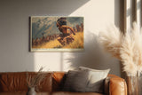Paul Sinus Wandbild 120x80cm Maori Krieger in Bewegung – Ausdrucksstarke historische Szene mit traditioneller Kultur und Naturkulisse