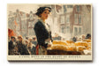 Paul Sinus Wandbild 120x80cm Marktszene mit Verkaeuferin Impressionistische Stadt Kunst in Warmen Naturtoenen Wanddekoration