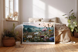 Paul Sinus Wandbild 120x80cm Meadow at First Light Blumenwiese im Morgenlicht Natur Fotokunst fuer Wohnzimmer Schlafzimmer und Büro