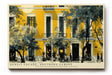 Paul Sinus Wandbild 120x80cm Mediterrane Hausfassade in Gelb Europaeische Stadt Architektur