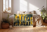 Paul Sinus Wandbild 120x80cm Mediterrane Hausfassade in Gelb Europaeische Stadt Architektur
