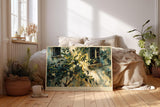 Paul Sinus Wandbild 120x80cm mediterraner Innenhof Zitronenbaum impressionistische Malerei Kunstdruck grosses Wandbild 120x80cm warme Wanddekoration fuer Wohnzimmer Kueche Esszimmer