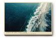 Paul Sinus Wandbild 120x80cm Meeresküste Luftaufnahme Natur Fotokunst in Blau und Weiß für Wohnzimmer Büro und Schlafzimmer