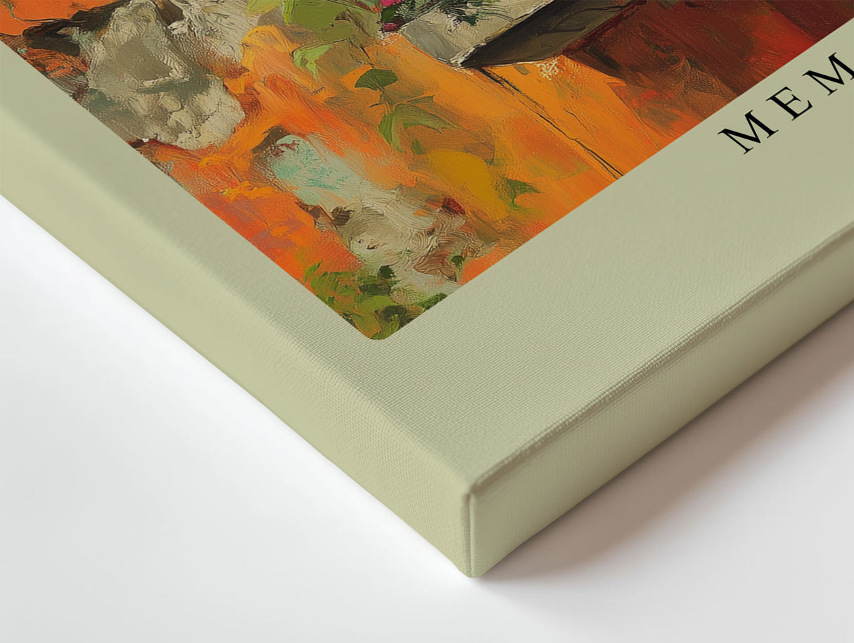 Paul Sinus Wandbild Memories on a Sunlit Balcony Warm Mediterranean Charm and Timeless Beauty