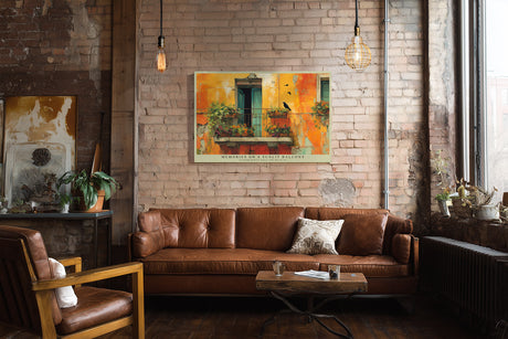 Paul Sinus Wandbild Memories on a Sunlit Balcony Warm Mediterranean Charm and Timeless Beauty