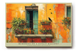 Paul Sinus Wandbild Memories on a Sunlit Balcony Warm Mediterranean Charm and Timeless Beauty