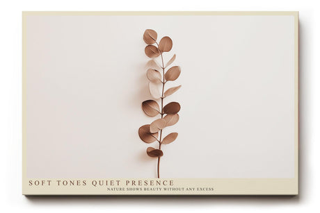 Paul Sinus Wandbild 120x80cm minimalistische Pflanzen Illustration warme Naturtoene moderne botanische Kunst stilvolle Wanddekoration fuer Wohnzimmer Büro