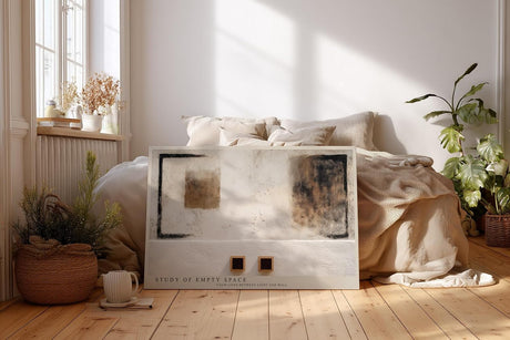 Paul Sinus Wandbild 120x80cm Minimalistische Raumstudie Moderne Kunst LeinWandbild 120x80cm Abstrakte Architektur Wanddekoration