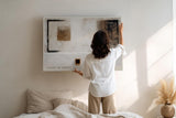 Paul Sinus Wandbild 120x80cm Minimalistische Raumstudie Moderne Kunst LeinWandbild 120x80cm Abstrakte Architektur Wanddekoration