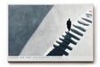 Paul Sinus Wandbild 120x80cm Minimalistische Treppe mit einzelner Figur moderne Architektur Fotokunst Wanddekoration