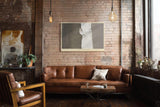 Paul Sinus Wandbild 120x80cm Minimalistische Wandstruktur abstrakte Betonoptik moderne Architektur Kunst