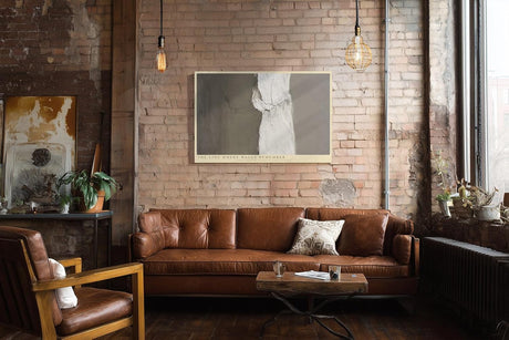 Paul Sinus Wandbild 120x80cm Minimalistische Wandstruktur abstrakte Betonoptik moderne Architektur Kunst