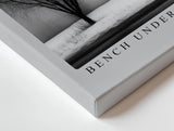 Paul Sinus Wandbild 120x80cm minimalistische Winterlandschaft schwarz weiss Fotokunst modern Kunstdruck grosses Kunstbild ruhige Wanddekoration fuer Wohnzimmer Büro Flur