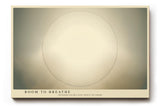Paul Sinus Wandbild 120x80cm minimalistischer Kreis abstrakte geometrische Kunst in sanften Beigetönen modernes Designbild stilvolle Wanddekoration für Wohnzimmer Büro