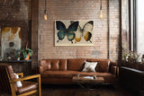 Paul Sinus Wandbild 120x80cm Mirror of Transformation Schmetterlinge Natur Kunst Illustration modernes Tier Poster für Wohnzimmer Schlafzimmer