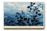 Paul Sinus Wandbild 120x80cm Mist over Blue Ridges Blaue Berglandschaft mit Nebel Ruhige Natur Kunst fuer Wohnzimmer Schlafzimmer und Büro