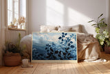 Paul Sinus Wandbild 120x80cm Mist over Blue Ridges Blaue Berglandschaft mit Nebel Ruhige Natur Kunst fuer Wohnzimmer Schlafzimmer und Büro