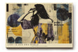 Paul Sinus Wandbild 120x80cm Moderne Collage Kunst Frau Abstrakt Gelb Blau Urbaner Kunststil Kunstdruck Poster Grosse Wanddekoration fuer Wohnzimmer Büro Atelier