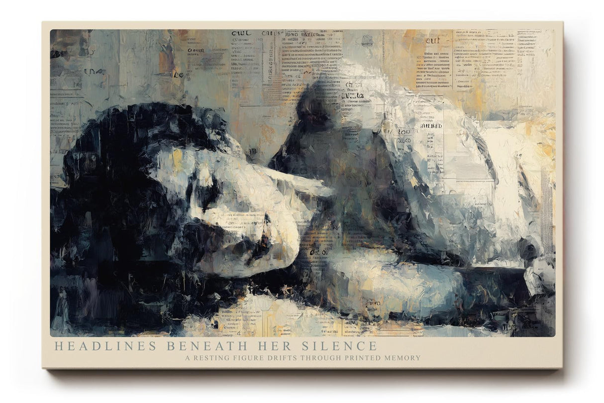 Paul Sinus Wandbild 120x80cm Moderne Figurative Kunst Frau liegend abstrakte Malerei Wanddekoration kuenstlerisches Motiv Wohnzimmer Schlafzimmer