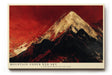 Paul Sinus Wandbild 120x80cm moderner Berg unter rotem Himmel Landschaftskunst Kunstdruck grosses Wandbild 120x80cm dramatische Natur Wanddekoration fuer Wohnzimmer Büro