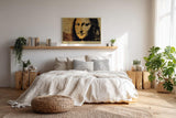 Paul Sinus Wandbild 120x80cm Mona Lisa Paris Collage Kunstmotiv Klassisches Portrait mit Eiffelturm