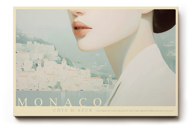 Paul Sinus Wandbild Monaco Côte d’Azur – Elegantes Porträtmotiv im mediterranen Stil von Monaco