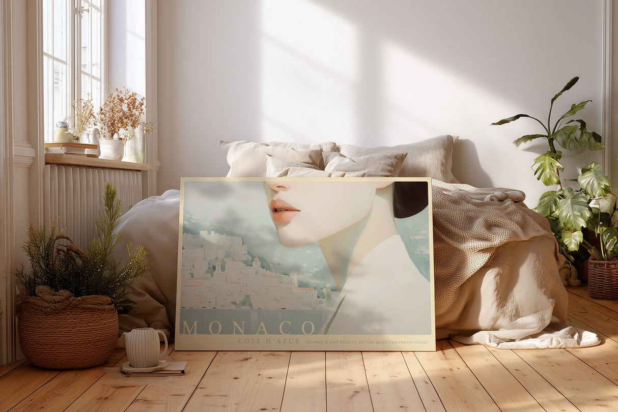 Paul Sinus Wandbild Monaco Côte d’Azur – Elegantes Porträtmotiv im mediterranen Stil von Monaco