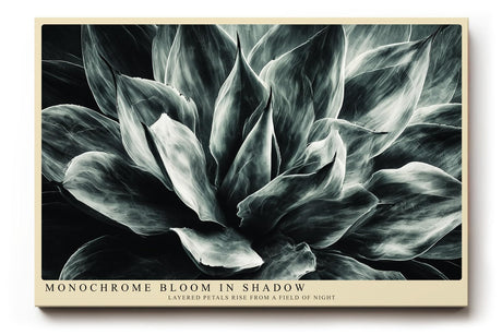 Paul Sinus Wandbild 120x80cm Monochrome Blume botanische Kunst Schwarz Weiss moderne Pflanzen Wanddekoration Wohnzimmer Schlafzimmer