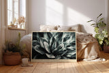 Paul Sinus Wandbild 120x80cm Monochrome Blume botanische Kunst Schwarz Weiss moderne Pflanzen Wanddekoration Wohnzimmer Schlafzimmer