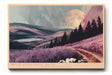 Paul Sinus Wandbild 120x80cm Moon Over Lilac Hills romantische Landschaft mit Mond und lilafarbenen Hügeln Natur Poster für Wohnzimmer Schlafzimmer