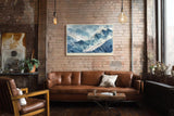 Paul Sinus Wandbild 120x80cm Morning Over Iced Summits ruhige Schneebirge Landschaft moderne Natur Kunst Poster für Wohnzimmer Schlafzimmer