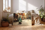 Paul Sinus Wandbild 120x80cm MotorrollerItalien Strasse Rom Stadt Szene Kunstmotiv Mediterrane Lebensart